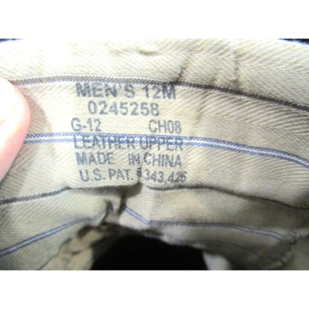 Sperry Top Sider Shipyard Rigger Black, Gray Leather Lace Up Boots Men 12 M